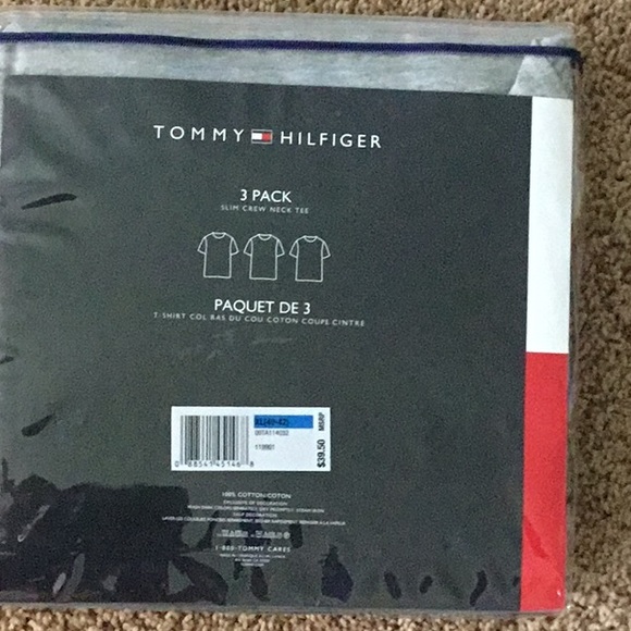 Tommy Hilfiger crew neck slim fit tees XL NEW - Picture 2 of 2